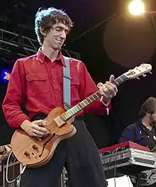 Delicate Steve performing in 2017