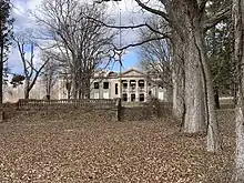 The "Memorial Hall" building after the fire.