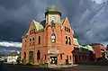 The town's old post office, now the town's library (Bibliothèque Françoise-Maurice de Coaticook).