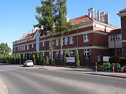 Main street in the town