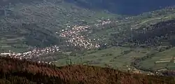 Żabnica seen from Barania Góra