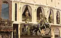 Equestrian statue in Gemete restaurant of the Colosseum