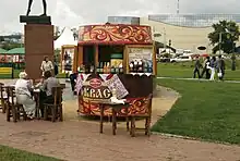 Image 42A kvass street vendor in Belgorod, Russia, 2013. (from List of national drinks)