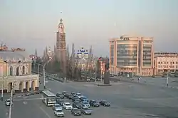 International Street, with the Kazansky Monastery seen in the background