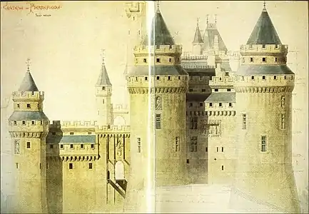 Plans of Pierrefonds by Viollet-le-Duc