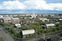 Aerial view of Zyryanka