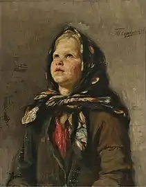 Girl with a scarf