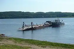 A ferry in Kambarka