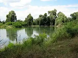 A lake near the selo of Oktyabrskoye in Maysky District