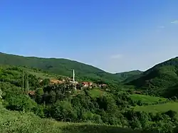 View over Crvena Voda village