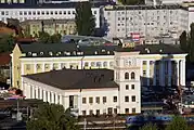 Suburban station building