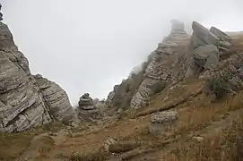 Southern Demirci in fog