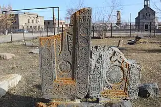 Khachkars in Mets Masrik