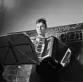 Music class in a Baghdadi school, 1960