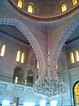 Wall and ceiling decorations in the Mosque's chapel.