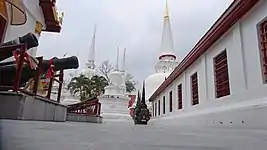 The pathway around the stupa