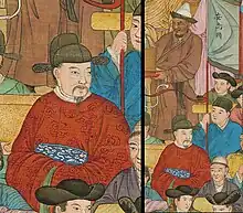 Đại Việt  delegates under  Lê dynasty to Qing China in 1750s (source:Ten Thousand Nations Coming to Pay Tribute).