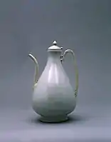 White Porcelain Bottle-shaped Ewer, late 15th century AD