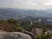 View of the city from Inwangsan