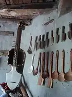 Pakistan. Rubab with upper sound chamber expose