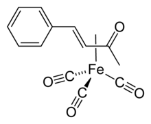 (Benzylideneacetone)iron tricarbonyl, source of "Fe(CO)3".