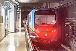 A train leaving Taidong station