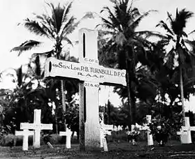 Milne Bay's Turnbull grave in 1943