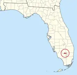 Location of Big Cypress Reservation