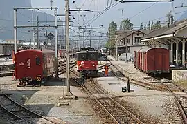 The station platforms, prior to remodelling