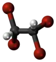 Ball and stick model of tetrabromoethane