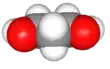 Spacefill model of 1,3-propanediol