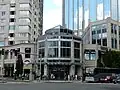 Entrance at corner of Huntington Avenue and Belvidere Street