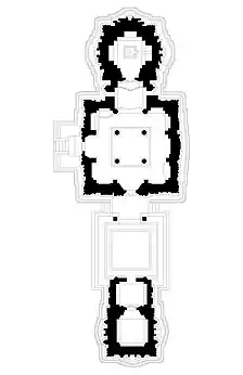 Floor plan of the temple