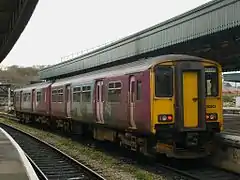 A British Rail Class 150 in the United Kingdom