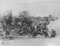 An American battery position near Varennes in 1918.