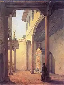 Alexander Pushkin in the Bakhchisaray Palace