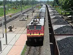 Prashanti Express at Alamanda Train station