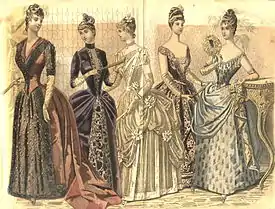 Victorian women were highly body conscious. They wore corsets to reduce their waistline, and bustles that magnified their buttocks.