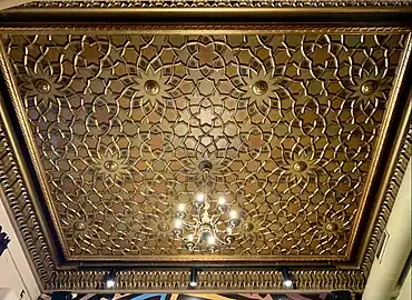 Islamic inspiration: Ceiling in the Filitti House (Calea Dorobanților no. 18), Bucharest, by Ernest Doneaus, c.1910