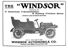 1906 Windsor advertisement in Motor Way