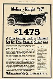 1915 Moline-Knight 40 Touring