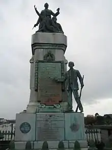 Monument to the 1916 Risingon Sarsfield Bridge in Limerick