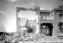 The destroyed "Winter Palace" Hotel in Jericho, 1927