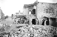 A destroyed house in the Mount of Olives, 1927