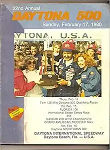 1980 Daytona 500 program cover