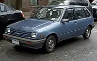 1986 Chevrolet Sprint 5-door, showing older headlight style (US)