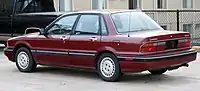 Rear view of 1990 Galant sedan, US