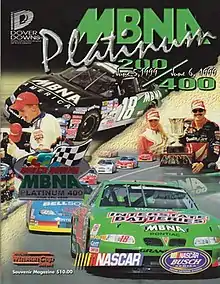 The 1999 MBNA Platinum 400 program cover.