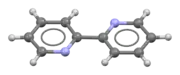 Ball-and-stick model of the 2,2′-bipyridine molecule