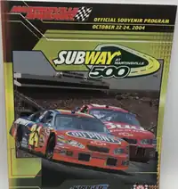 2004 Subway 400 program cover